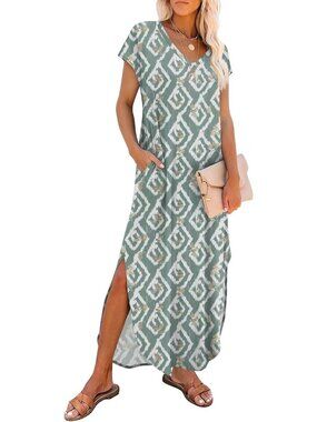 Women's Boho-lingxing Sleeveless Halter Neck High Waist Backless Maxi Dress